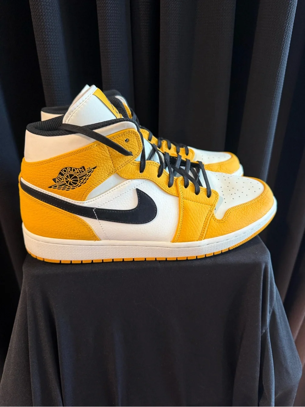Air Jordan 1 High Top Sneakers - White / Yellow